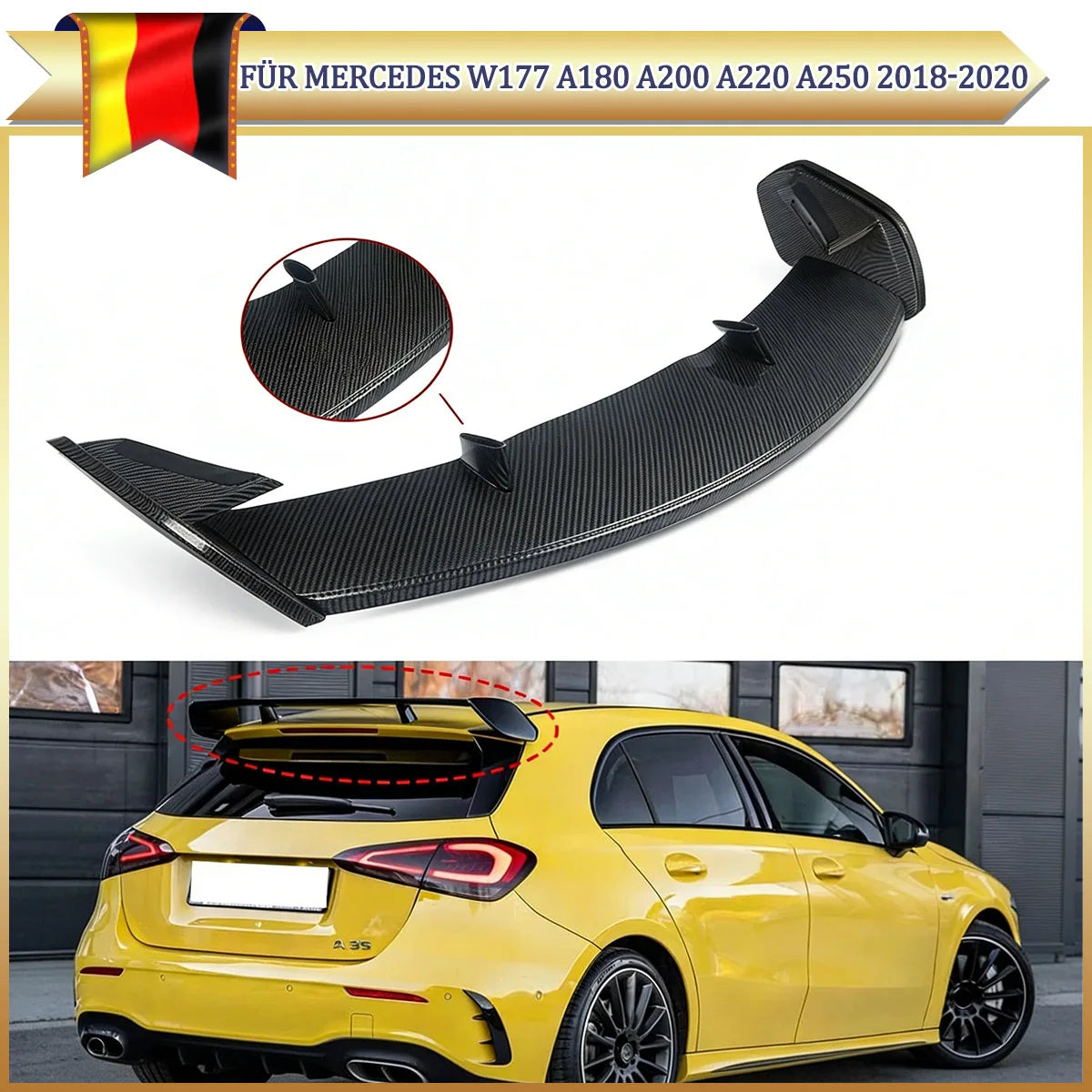 Becquet de Coffre Mercedes Classe A W177 A45 AMG