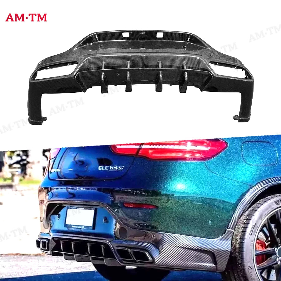 Lame Pare-Chocs Arrière Carbone Mercedes GLC X253 C253 AMG