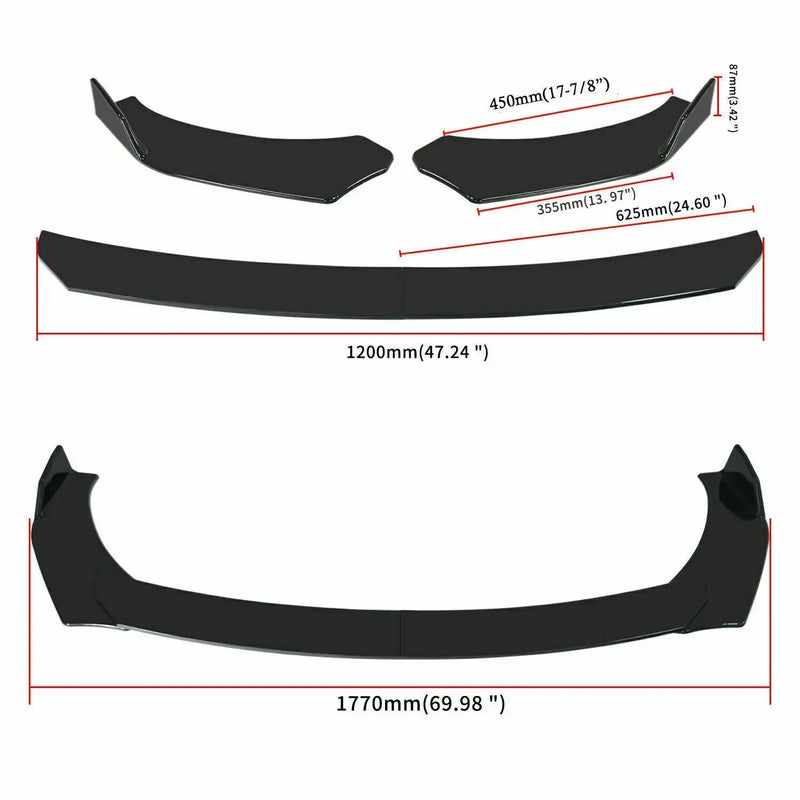Lame Pare-Chocs Avant Diffuseur Audi A3 A4 A5 S3