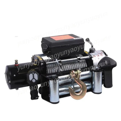 Treuil Électrique 3000 lbs 12V Poulie de Mouflage