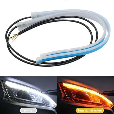Bande LED DRL Flexible Feux Jour Voiture Clignotant