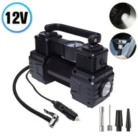 Compresseur de Pneu Voiture 12V Double Cylindre Manomètre ou Écran