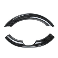 Couvre Volant Tesla Model 3 2017-2023 et Model Y 2020-2024 en Fibre de Carbone, Partie Haute ou 2 Pièces