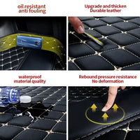 Tapis de Sol Peugeot 208 II P21 2019-2026 Sur Mesure Cuir Synthétique Matelassé 5 Places