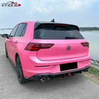 Diffuseur de Pare-Chocs Arrière Volkswagen Golf 8 GTI R-Line 2020-2023 ABS Noir Brillant