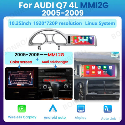 Autoradio Audi Q7 4L 2005-2015 CarPlay Android Auto