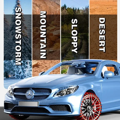 Chaînes à Neige Voiture Universelles 40 Sangles Antidérapantes