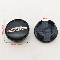 Cache-Moyeu Mini Cooper S John Cooper Works JCW One R50 R52 R53 R55 à R61 54 mm Lot de 4