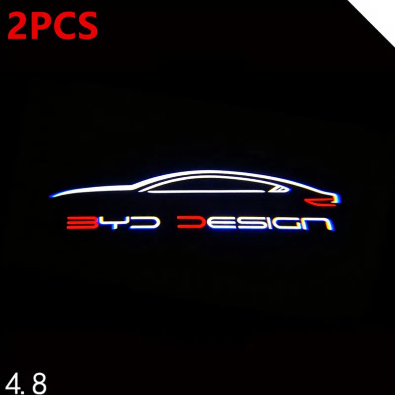 Projecteur Porte BYD Sealion 7, Sealion 6, Sealion 5, Song Plus, Seal U, Lumière de Bienvenue HD, Lot de 2