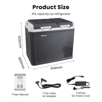 Réfrigérateur de Voiture Patbrela 20 L 40 L 45 L Compresseur 12/24 V avec Contrôle par Application