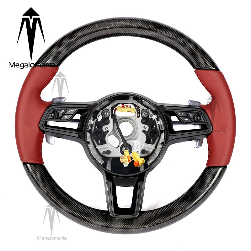 Carbonlenkrad kompatibel mit Porsche 911 718 Macan Boxster Cayenne Panamera 911.2 Cayman Taycan 996 997 987 918 997 991