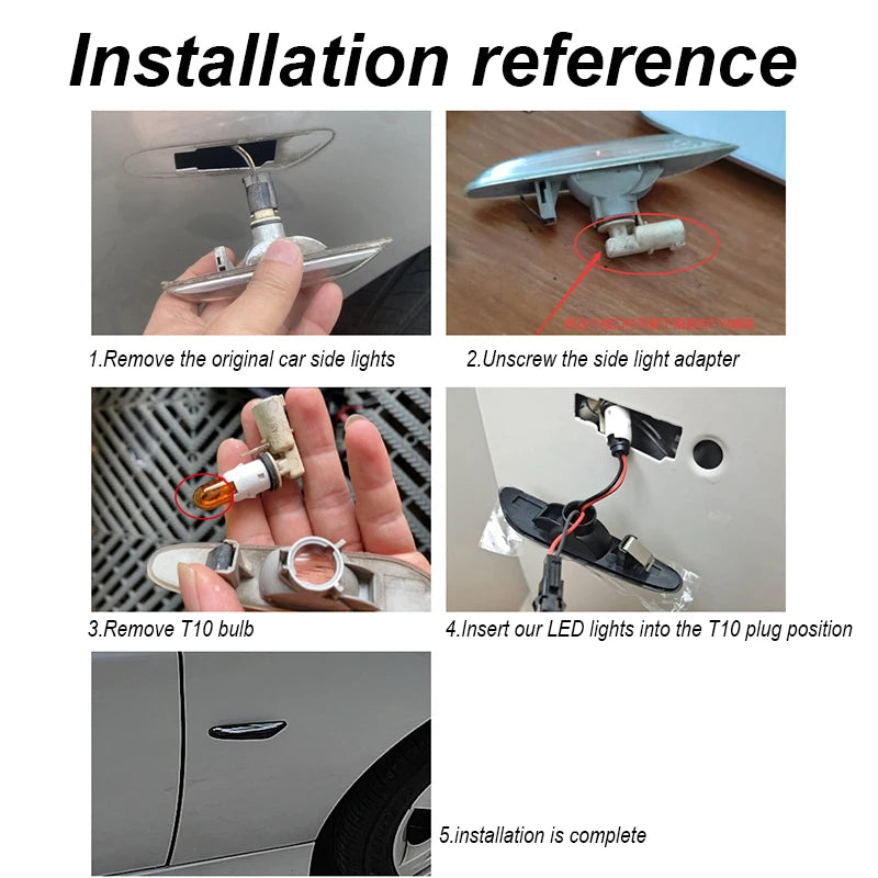 Clignotants Latéraux LED Dynamiques Renault Clio Twingo Kangoo Trafic Dacia Logan Duster Nissan Interstar Primastar Lentille Fumée