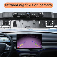 Caméra de Recul WiFi pour Plaque d'Immatriculation Européenne Carsanbo HD 720P 120° avec Vision Nocturne IR, Étanche, pour iOS et Android