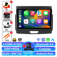 Autoradio Android 15 Ford Everest et Ranger 2015-2018 CarPlay Sans Fil GPS 4G