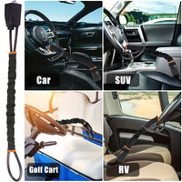 Antivol de Volant Voiture Câble Acier 3 Clés