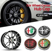Cache-Moyeux Alfa Romeo 58 mm Lot de 4 Centres de Roue Logo pour Giulietta MiTo Giulia 159 147 156 166 Stelvio Brera