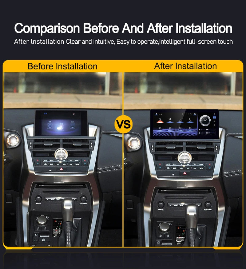 Autoradio Android 14 Écran 10,25 Pouces Lexus NX 200 200t 300h 2014-2016 CarPlay DSP 4G