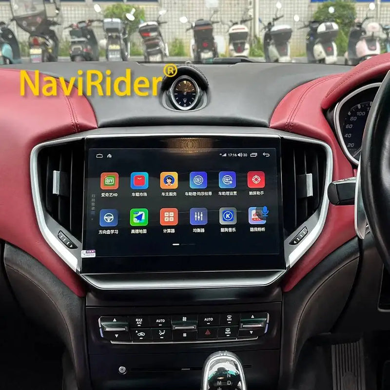 Autoradio Android Maserati Ghibli 2014-2020 Écran QLED 10 pouces CarPlay 4G Version Best GPS
