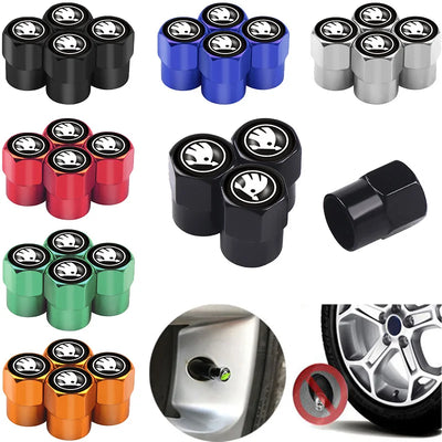 Bouchons de Valve Skoda Octavia Fabia Yeti VRS Aluminium