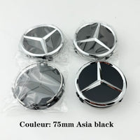 Cache-Moyeux Mercedes AMG W204 W205 GLA GLC 75mm — gros plan