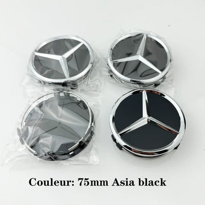 Cache-Moyeux Mercedes AMG W204 W205 GLA GLC 75mm