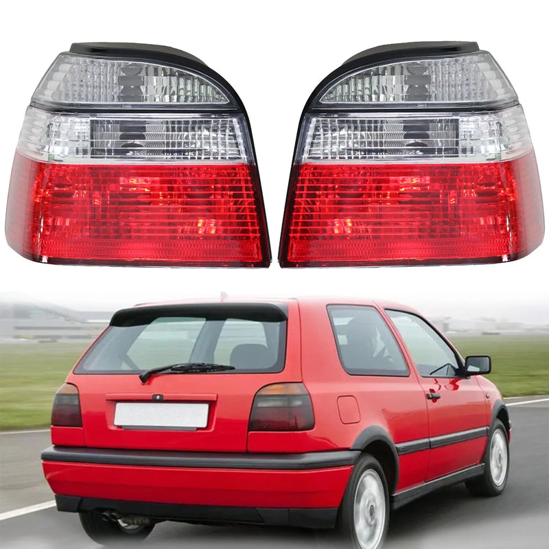 Feux Arrière Cristal Rouge Blanc Volkswagen Golf 3 1992-1997 Gauche Droit