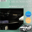 Pare-Soleil Pare-Brise Renault Clio 2 3 4 5 Cristal de Glace Anti-UV Sur Mesure
