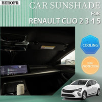 Pare-Soleil Pare-Brise Renault Clio 2 3 4 5 Cristal de Glace Anti-UV Sur Mesure