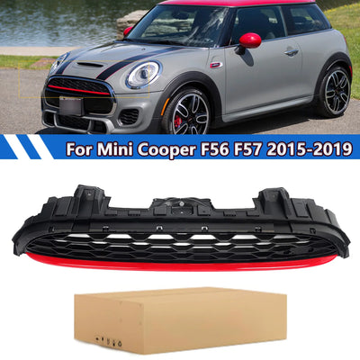 Calandre Mini Cooper F55 F56 F57 JCW Liseré Rouge