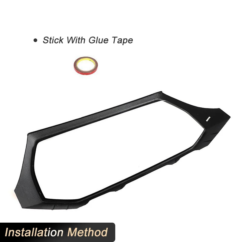 Cadre de Calandre en Carbone Audi RS Q8 RSQ8 2020-2023 Tissage Sergé 2x2 Noir Brillant