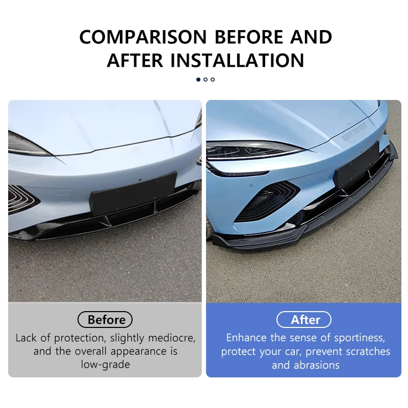 Lame Avant BYD Seal EV 2022-2025 Noir Brillant
