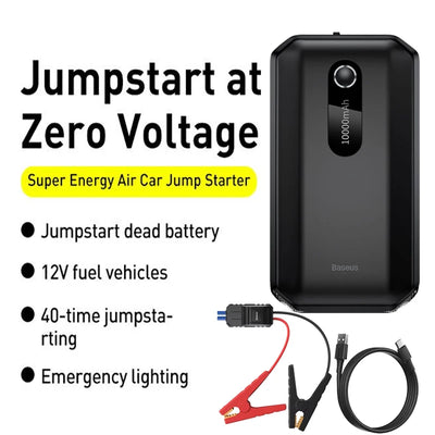 Baseus Démarreur de Batterie Voiture 1000A Portable 12V
