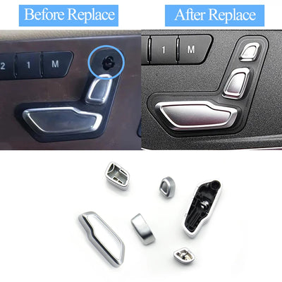 Cache-Boutons de Réglage de Siège Mercedes W204 W212 W166
