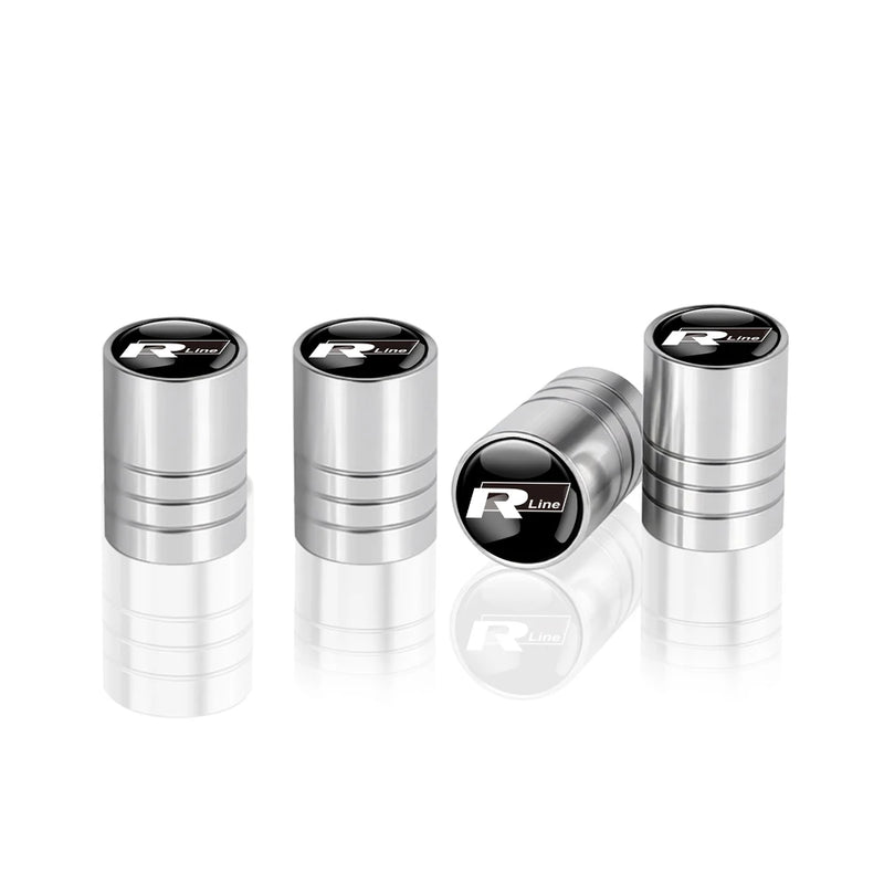 Bouchons de Valve Volkswagen Golf Polo Passat GTI R Line — vue de trois quarts