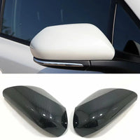 Coque de Rétroviseur Toyota C-HR 2016-2023 Aspect Carbone ou Chromée, Coques de Recouvrement ABS, Deux Formes de Boîtier