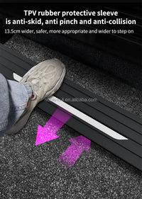 Marchepieds Électriques Range Rover Sport Velar Noir Argent