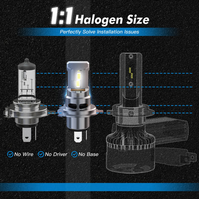 Ampoules LED BEVINSEE 70W Canbus H4 H7