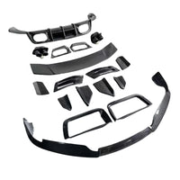 Kit Carrosserie Carbone Sec Porsche 911 992 Turbo S : Splitter, Prise d'Air de Pare-Chocs, Jupes, Diffuseur, Aileron