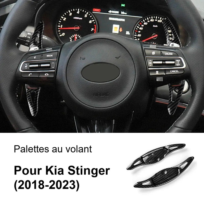 Palettes au Volant Kia Stinger GT 2018-2023 ABS Adhésives