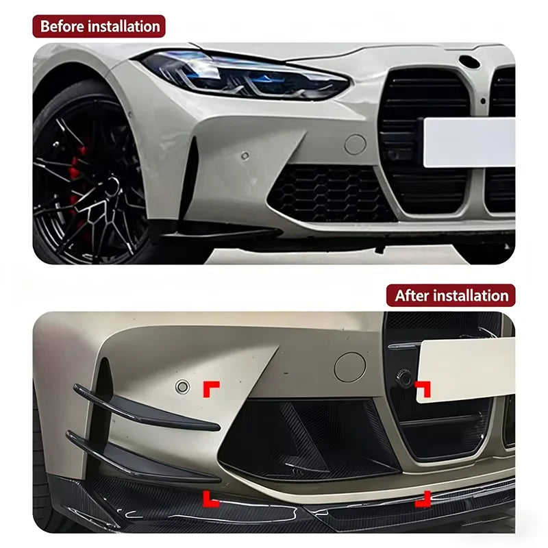 Grille de Ventilation Latérale BMW M3 M4 G80 G82 Carbone — vue de profil