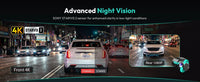Dashcam Botslab Plus 4K HDR Avant et Arrière avec GPS, Wi-Fi 5 GHz et Capteur SONY STARVIS 2 Vision Nocturne