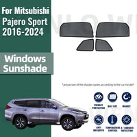 Pare-Soleil Magnétique Mitsubishi Pajero Sport 2016-2024