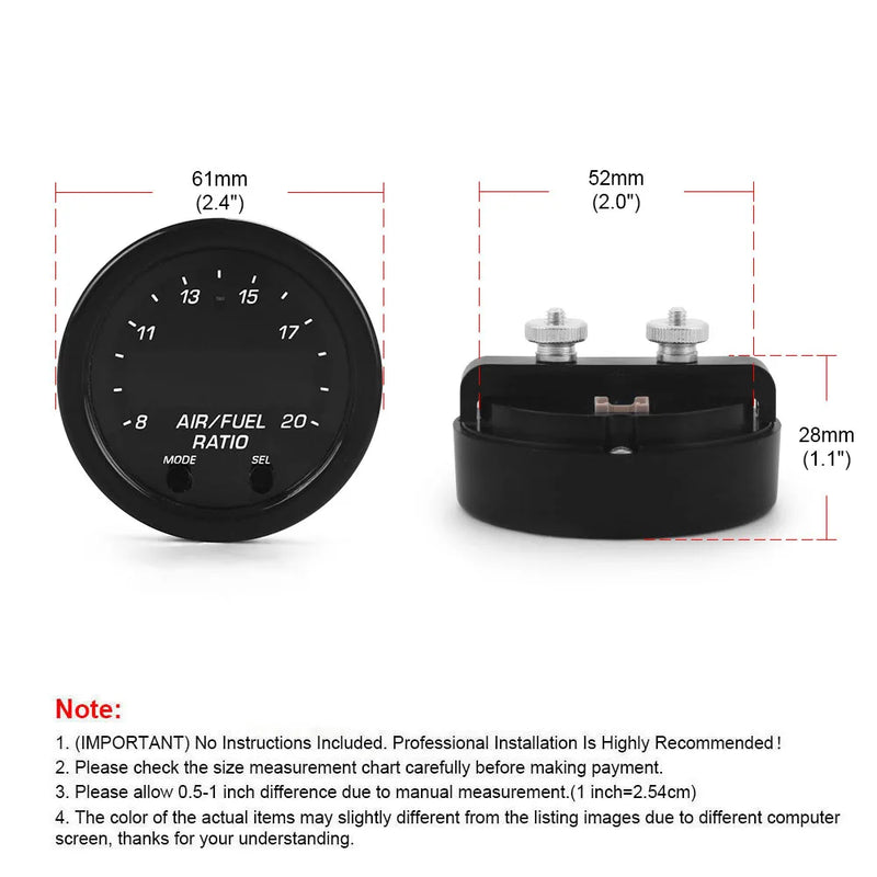Kit Jauge AFR et Sonde Lambda Large Bande LSU 4.9