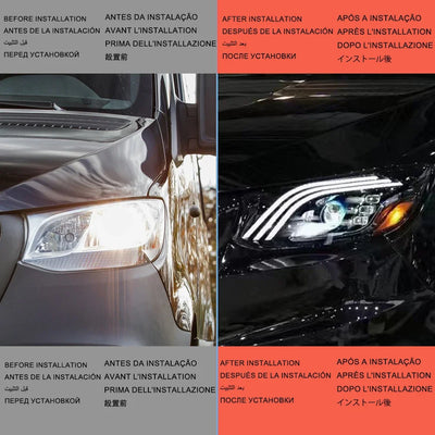 Phares LED Mercedes Sprinter W907 Style Maybach