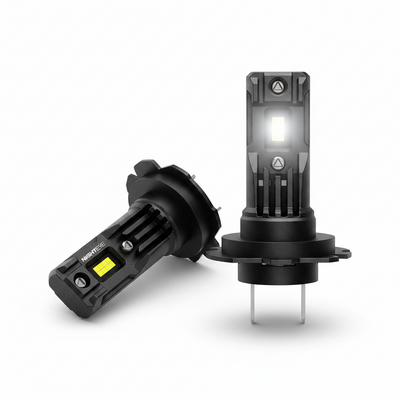 Ampoules LED H7 Canbus 6500K 35000LM, fond blanc studio