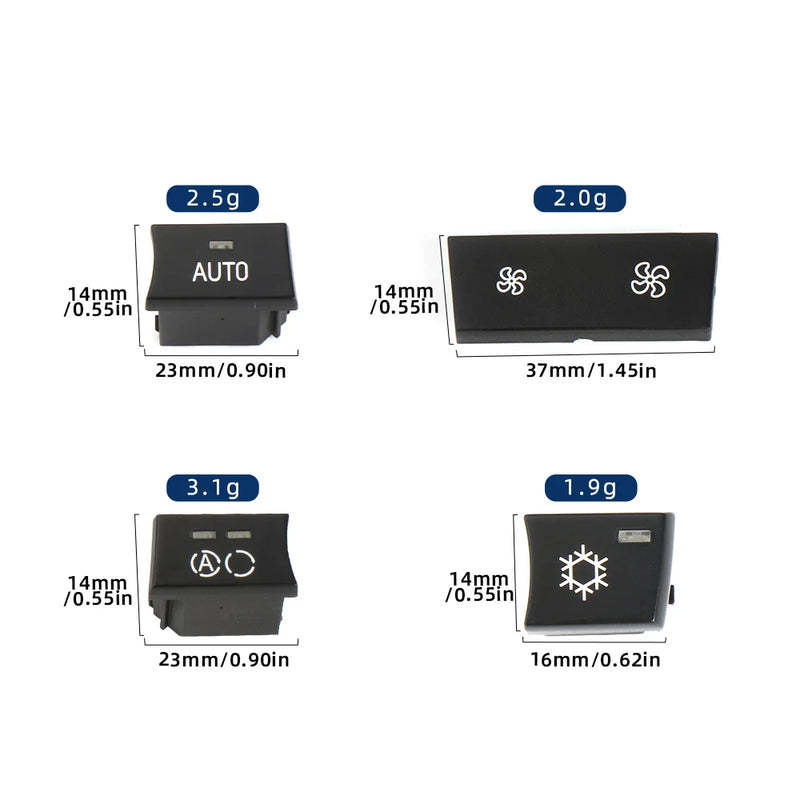 Bouton de Climatisation BMW E87 E90 E91 X1 X3 F25 — gros plan