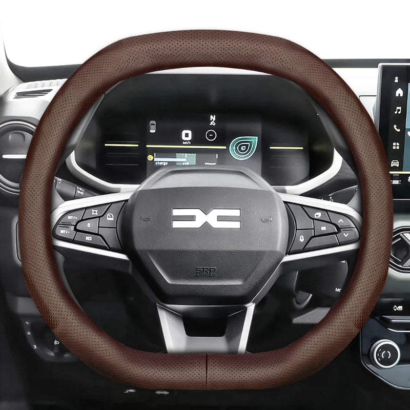 Housse de Volant en Cuir Respirant Ultra-Mince Dacia Sandero Stepway Duster Jogger Bigster Spring Logan