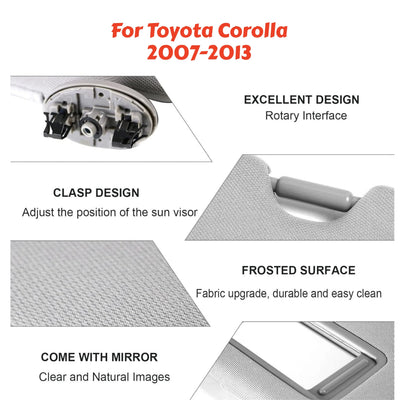 Pare-Soleil Toyota Corolla 2001-2019 Côté Conducteur ou Passager