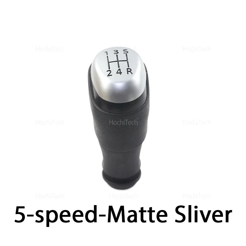 Pommeau de Levier de Vitesse Renault Clio 4 IV et Captur, Boîte Manuelle 5 Vitesses, Argent Brillant ou Mat, Réf. 328654134R