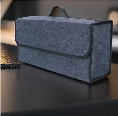 Sac de Rangement pour Voiture en Feutre Gris